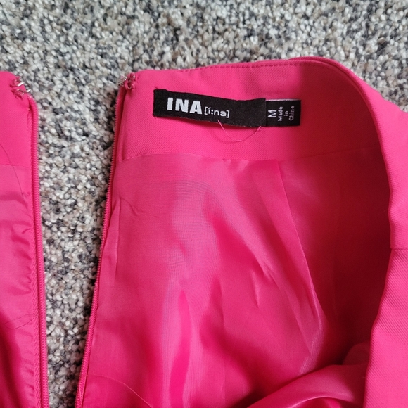 Pink Bejeweled Bow Rhinestone Mini Skirt Size Medium - Picture 8 of 9